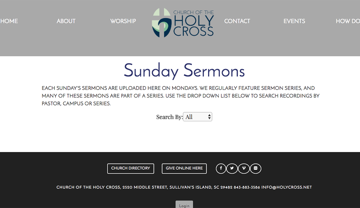 Sermons page